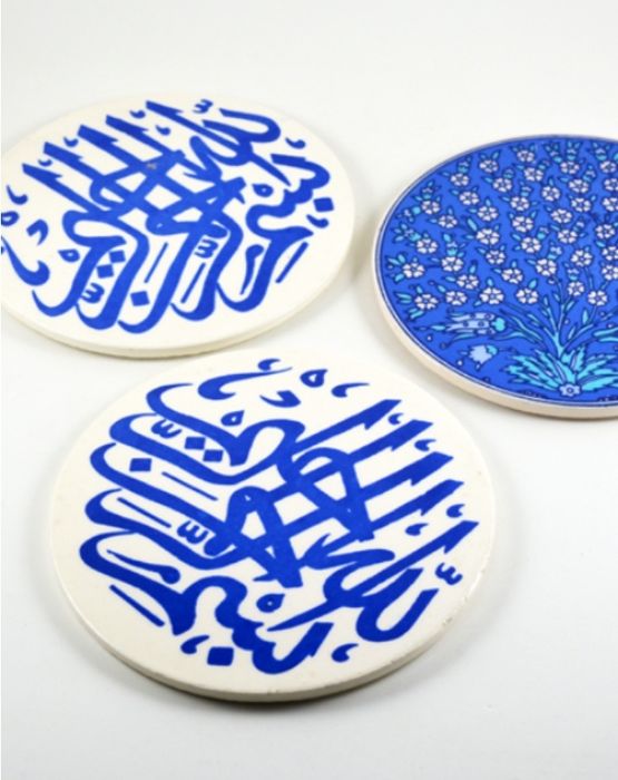 Cerâmica Turca - (base de mesa ou para pendurar na parede)