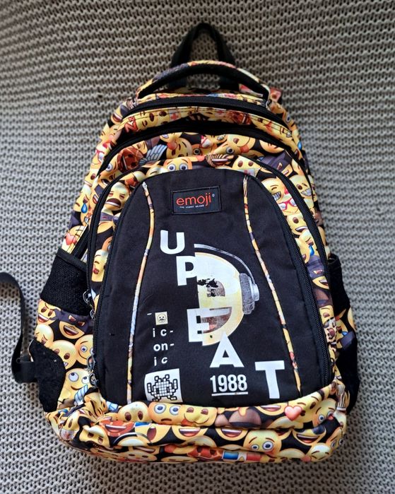 Plecak 4 komorowy Emoji tornister piórnik Gratis