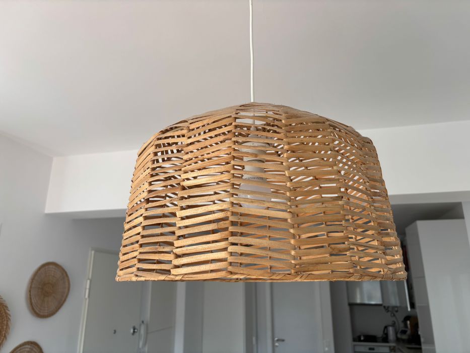 46 cm Candeeiro suspenso, rota/branco KAPPELAND / HEMMA IKEA