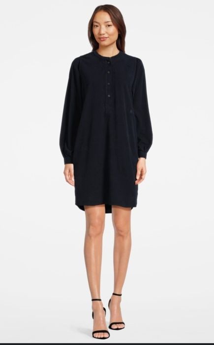 Сукня плаття пряме з гудзиками з довгими рукавами бренду SET р. 34 XS