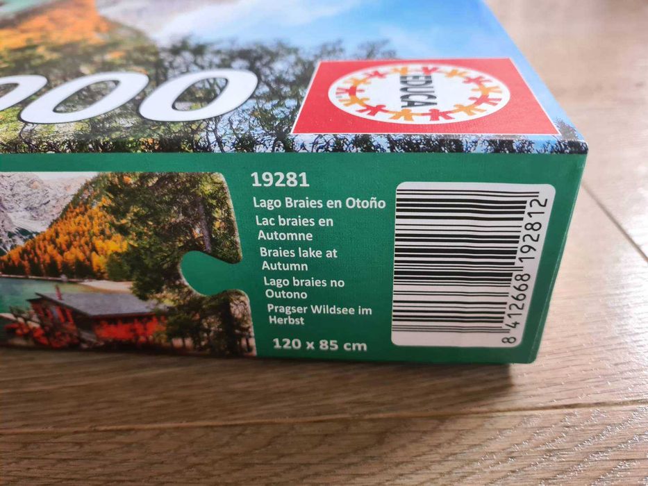 puzzle Educa 3000 Braies Lake at Autumn (19281)