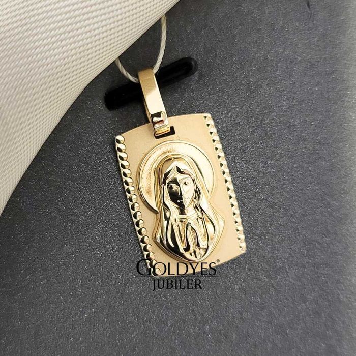 Złota zawieszka Bozia próba złota 585