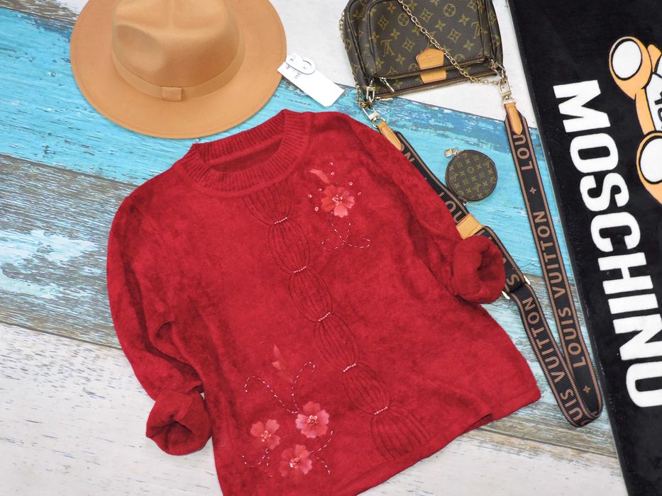 Fashion sweterek kwiaty 3 d M/L