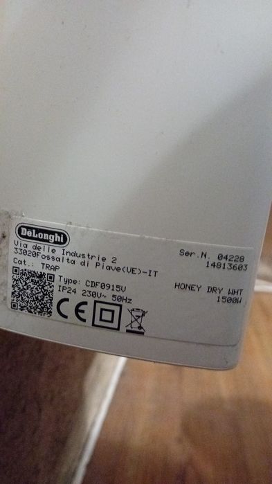 Aquecedor cerâmico marca Delonghi