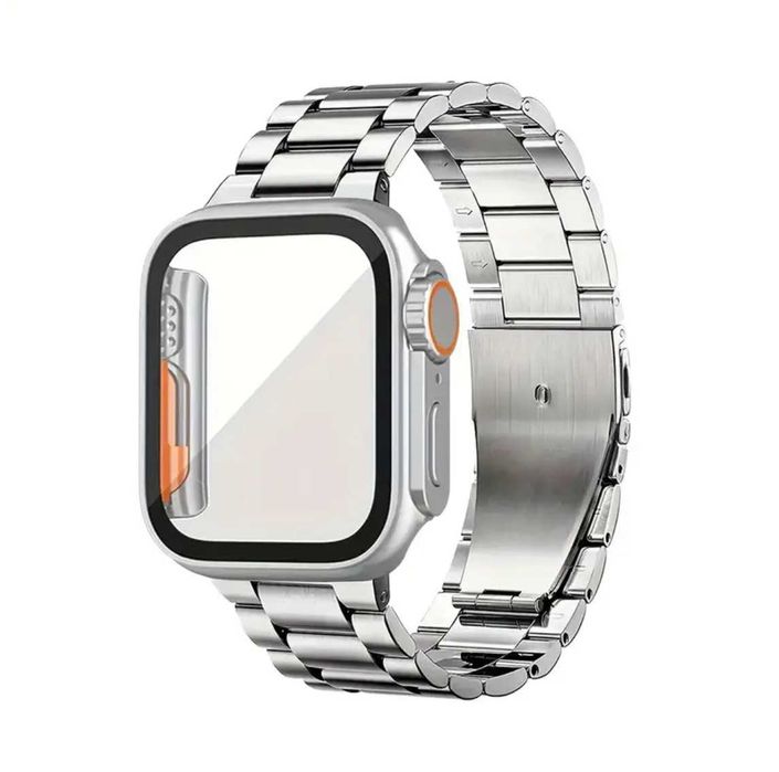 Бампер і металевий ремінець для Apple Watch на всі серії чехол ремешок