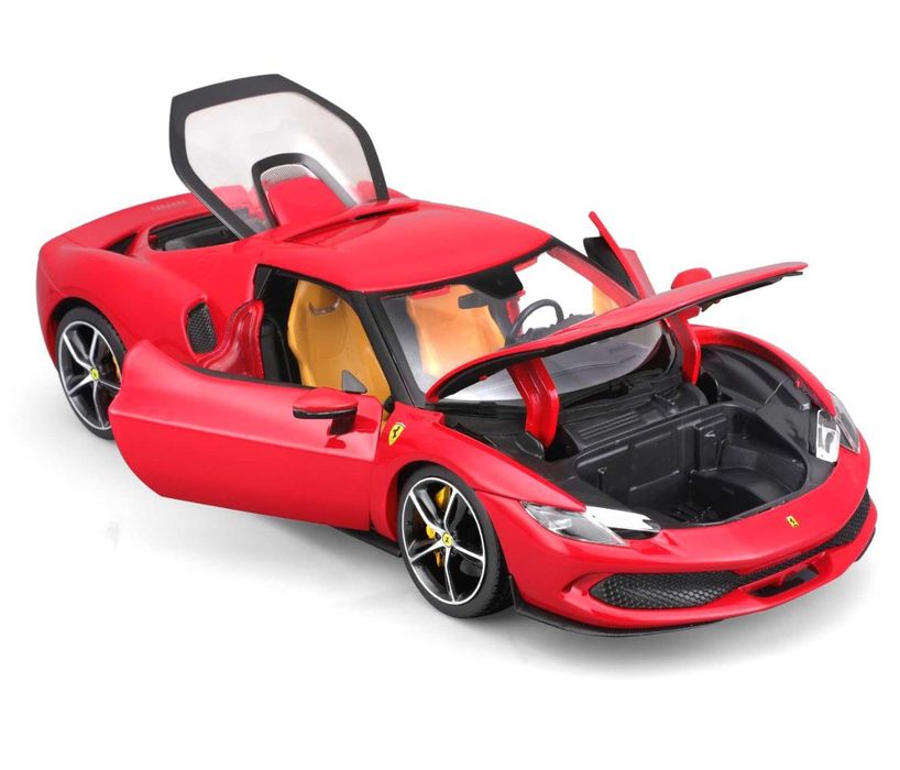 Burago, 1/18, novo - Ferrari 296 GTB Hybrid 830 hp V6 2021