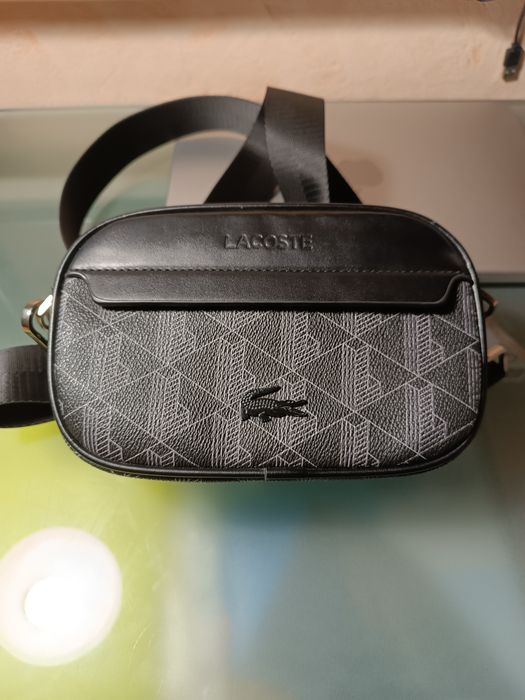 сумка Lacoste шкіряна. чоловіча/жіноча