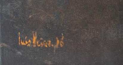 Quadro (óleo s/ tela) de artista plástico brasileiro Luís Vieira