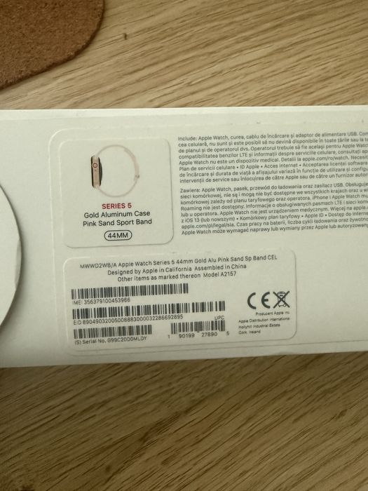 Zegarek Apple Watch Series 5 44 mm
