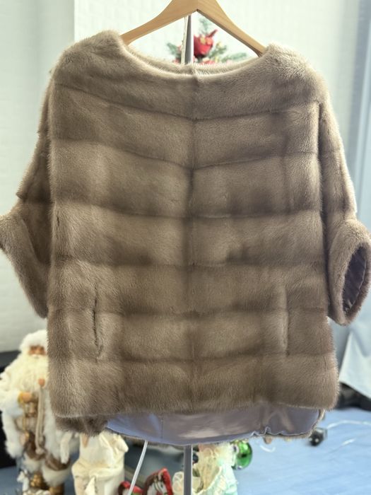 Пончо из норки  б/у.