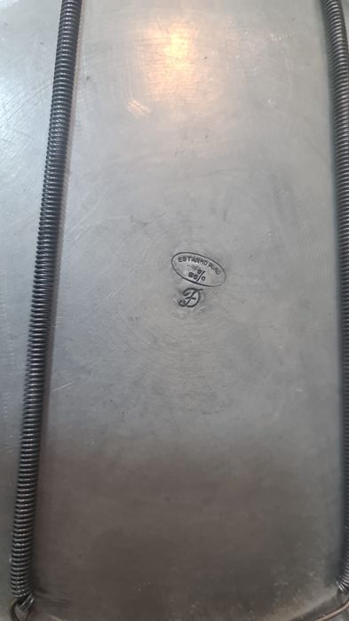 Conjunto de chá/ café  com  10 peças em Estanho