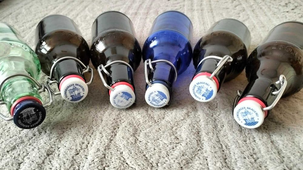 butelki z korkiem i uszczelką 6 sztuk 330mililitra na soki