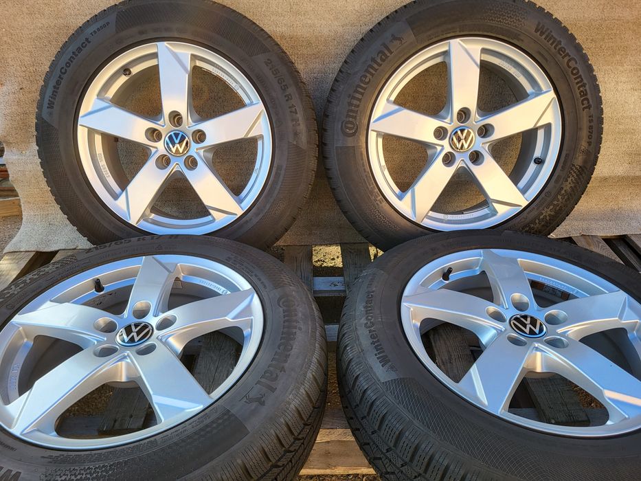 [K333] Koła zimowe 17 Cali 5x112 + Opony 215/65/17 8mm VW TIGUAN 23r