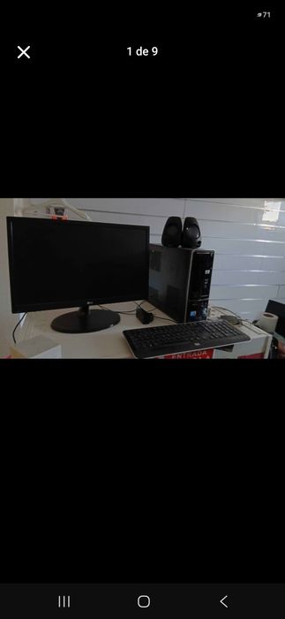 Computador completo HP + Monitor LG 22 LED ( ideal para escritório/ internet)