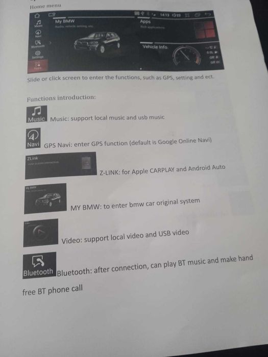 BMW X1 F48/F49 Unidade central Android CarPlay - 12.3 inches