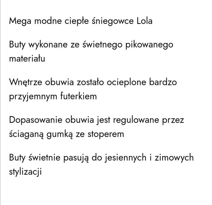 Nowe śniegowce beżowe 38 botki