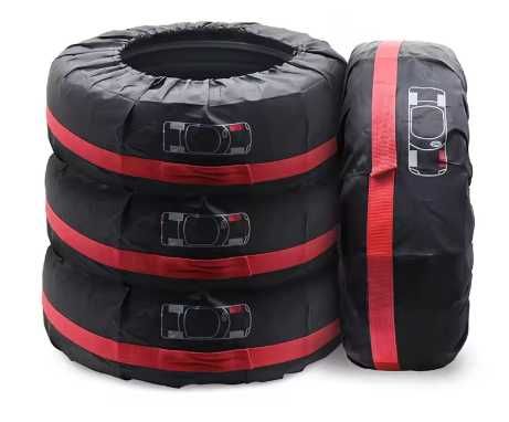 Nowy pokrowiec z uchwytem na koła opony 16-20 cali komplet 4 sztuk