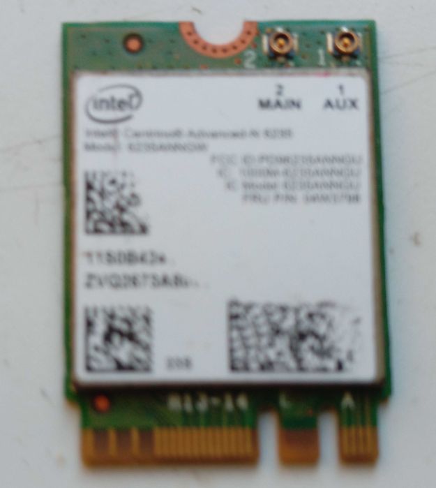 karta wifi Intel 6235ANNGW + BT