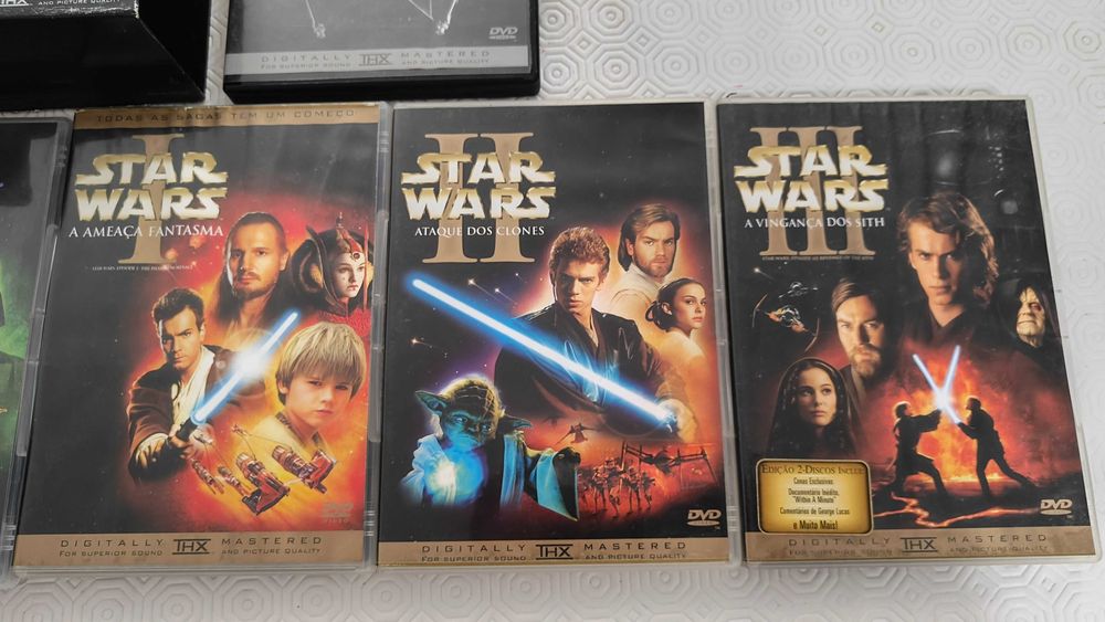 Star Wars 1 e 2 triologias DVD