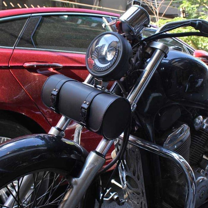 Tubo ferramentas pele  chopper cafe custom mota saco rolo moto