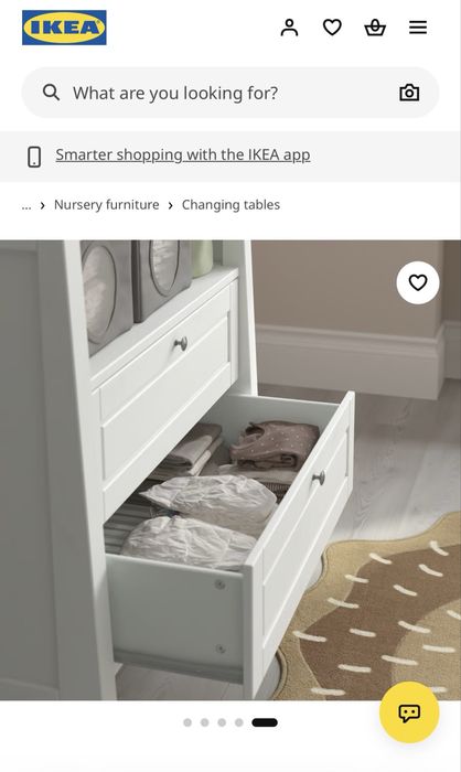 Armário muda fraldas Sundvik IKEA