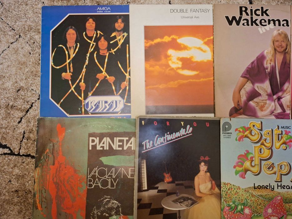 płyty winylowe pop rock zespoły zestaw 12 sztuk