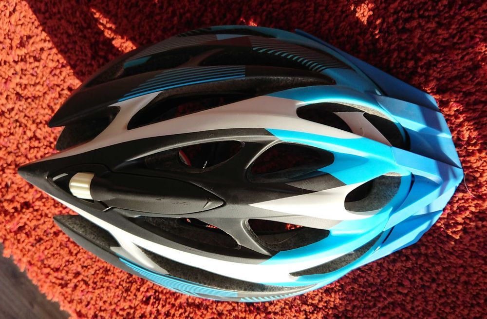 Kask rowerowy LAZER Rox rozm. M-L matt cyan NOWY