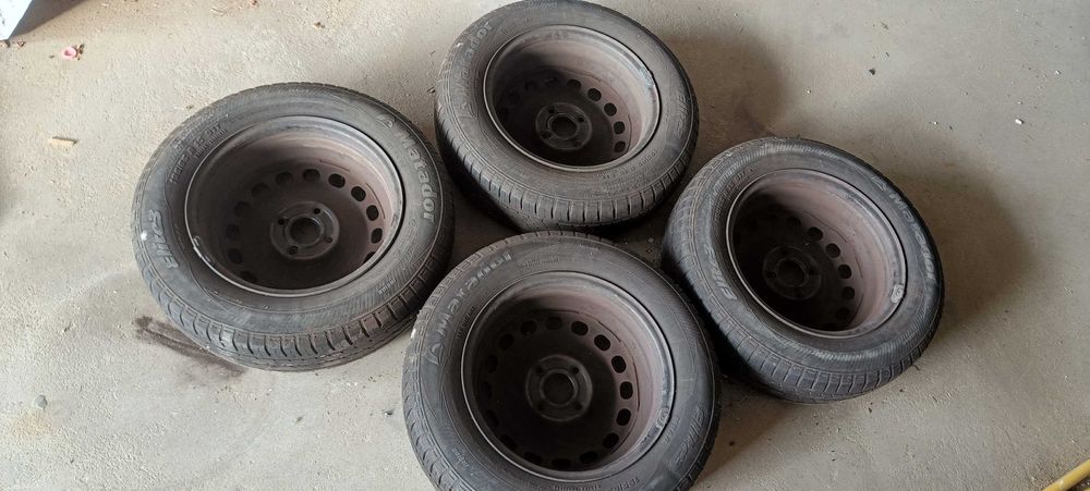 Oryginalne Felgi Stalowe Audi 80 B4 15" 4 sztuki Komplet