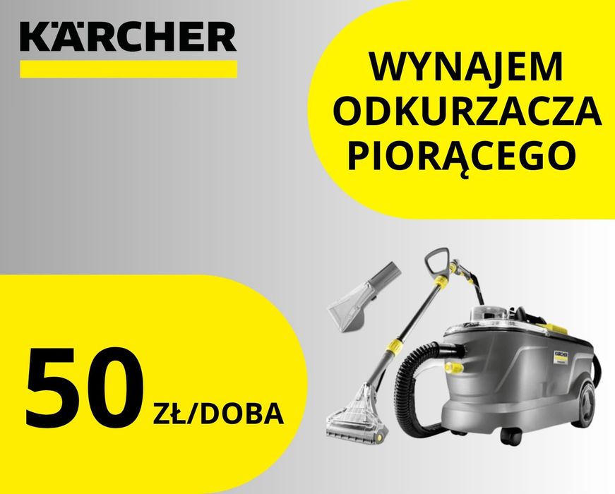 Wynajem odkurzaczy pioracych  - 50 zl doba