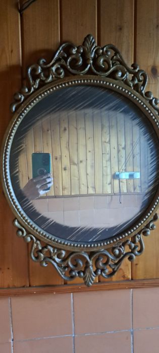 Piękne zabytkowe vintage lustro
