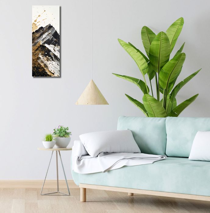 Obraz 20x60cm Złote Szczyty