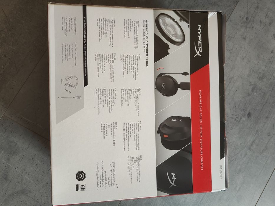 HyperX Cloud Stinger 2 Core – nowe, fabrycznie zapakowane