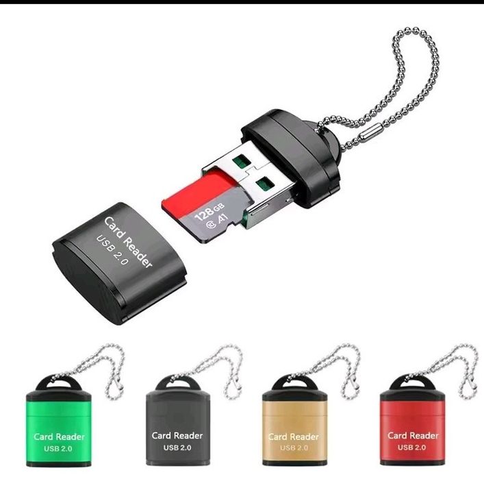 Mini USB - картридер Micro SD (USB 2.0) Супер компактный и стильный !