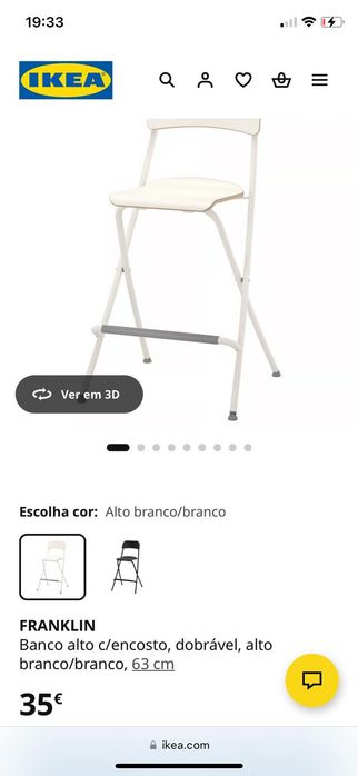 2 cadeiras  altas