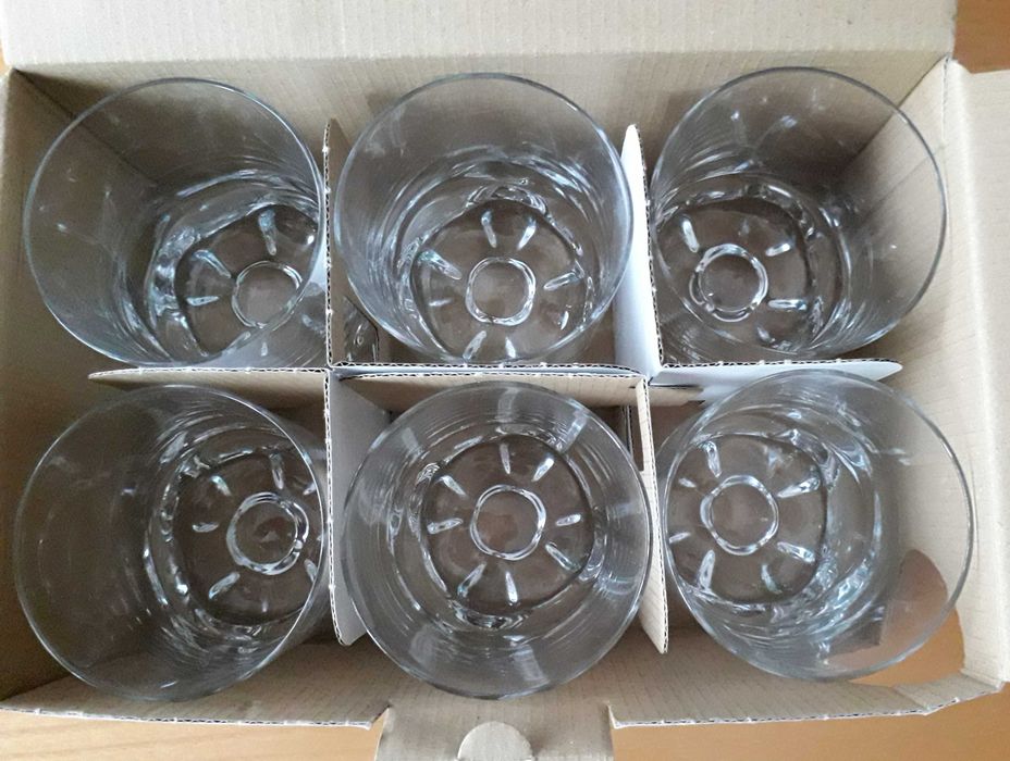 Szklanki do whisky Kanon Krosno PRL 6 sztuk nowe