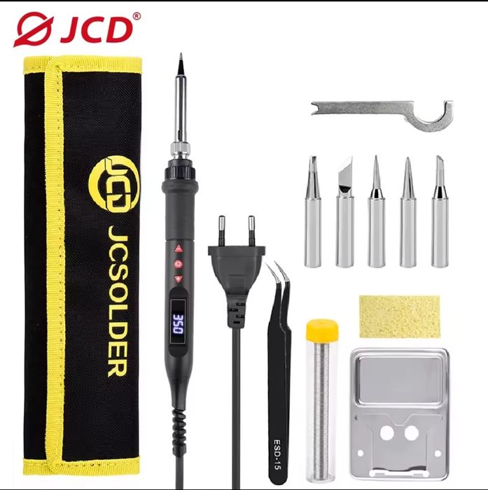 Паяльник JCD 908U 100W черный красный пенал