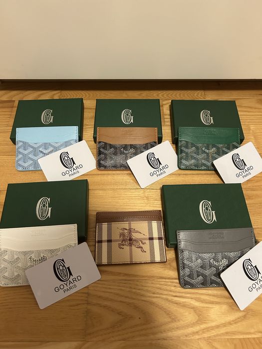 Cardholder goyard lub burberry