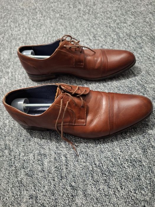 Buty męskie Gino Rossi skórzane brązowe r. 44