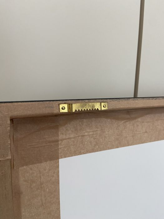 Moldura/ Quadro Bordo Duplo. Com tecido e fotografia