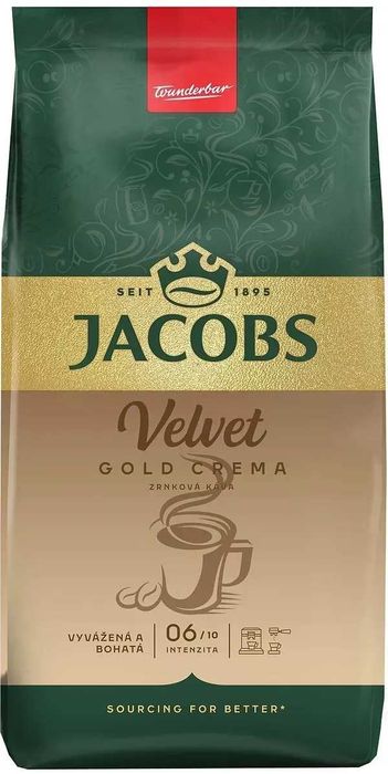 Кава в зернах Jacobs Velvet Gold Crema 1 кг