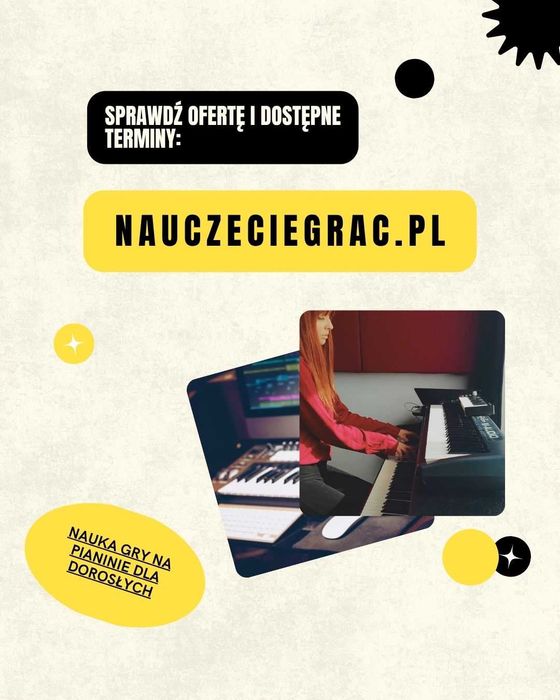 Nauka gry na pianinie dla dorosłych - Poznań