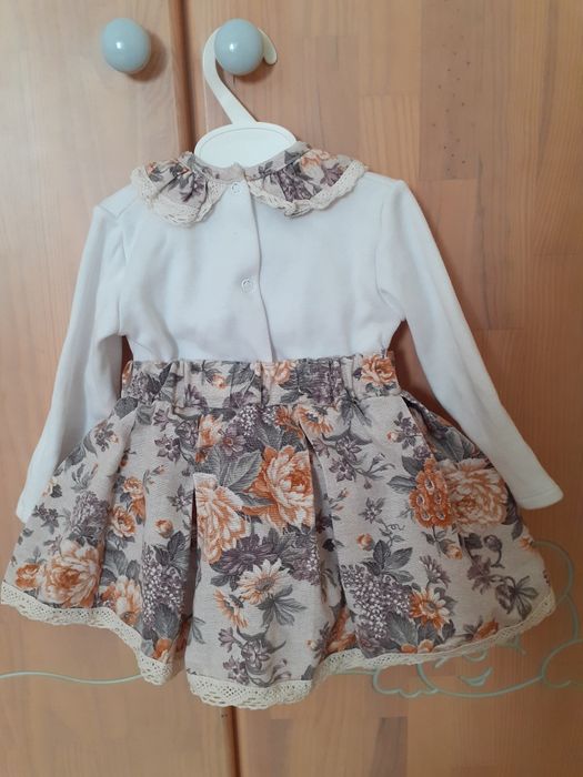 Conjunto saia e camisola menina 24 meses