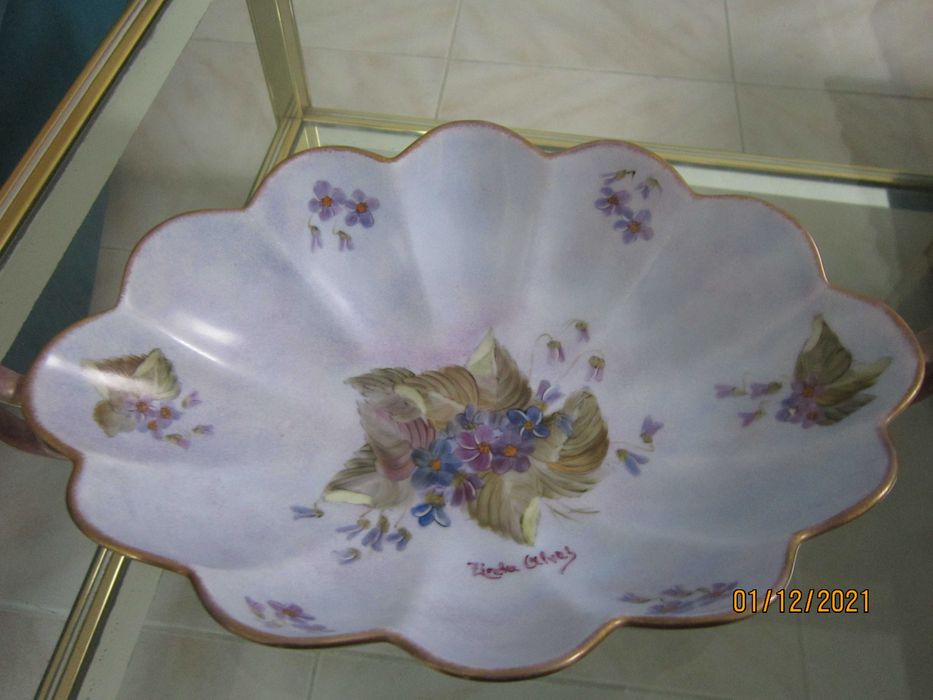 Taça pintada à mão