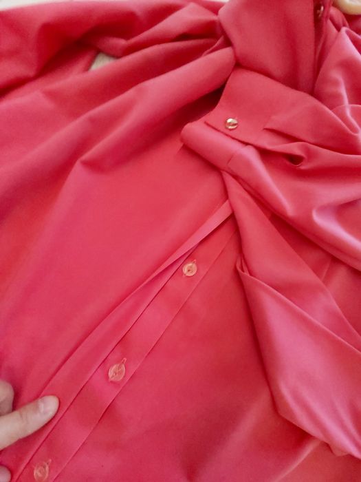 Malinowa koszula wizytowa Elcol rozm. 44