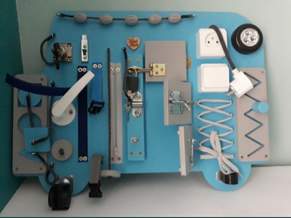 NOWA Tablica manipulacyjna sensoryczna Montessori MarWer Kids