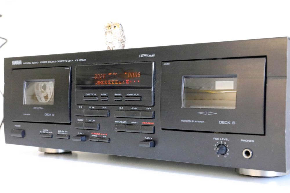 Yamaha KX-W392 Duplo Tape Deck Cassetes autoreverse