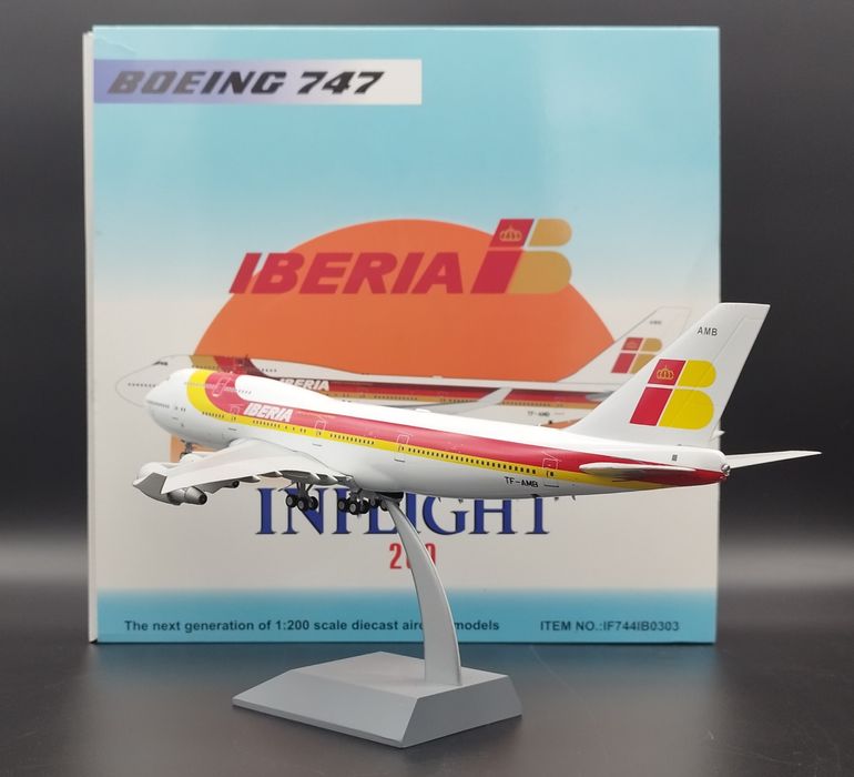 1:200  InFlight200 Model samolotu Boeing 747-400 IBERIA model die-cast