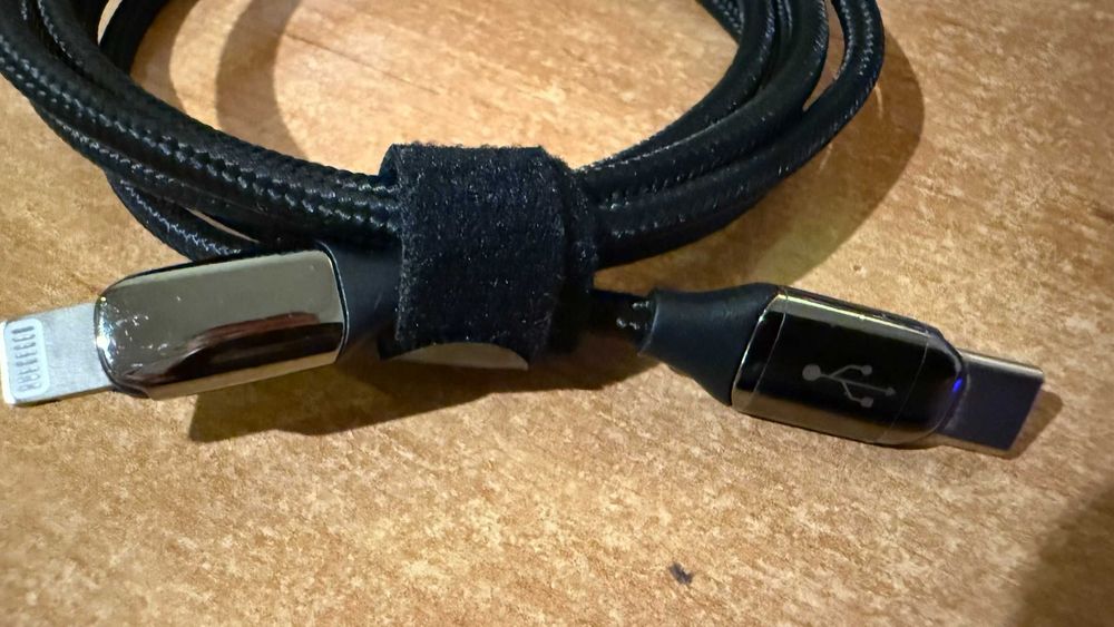 kabel Baseus BMX USB-C Lightning 120cm czarny w oplocie