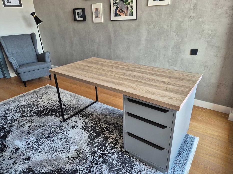 Designerskie biurko Egger Feelwood Nature 150x75 stan idealny, okazja!