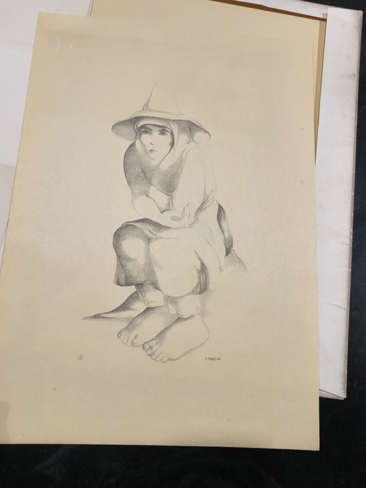 Desenhos da prisão Álvaro Cunhal